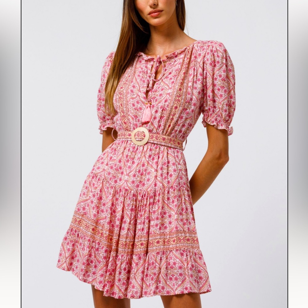 BEACHGOLD Ava Mini Dress in Dephina XS - Picture 2 of 7